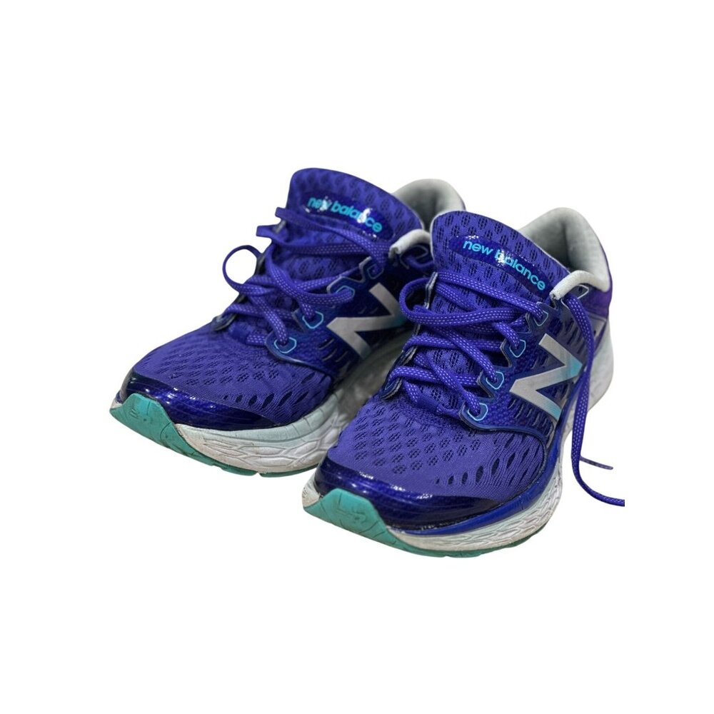 Kids New Balance Purple Colorful Lace up Sneakers Shoes  Size 6